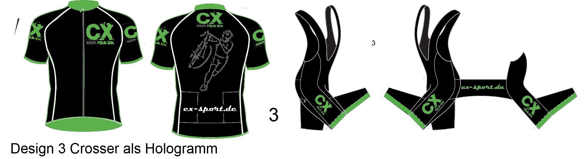 Design 3 Crosser als Hologram