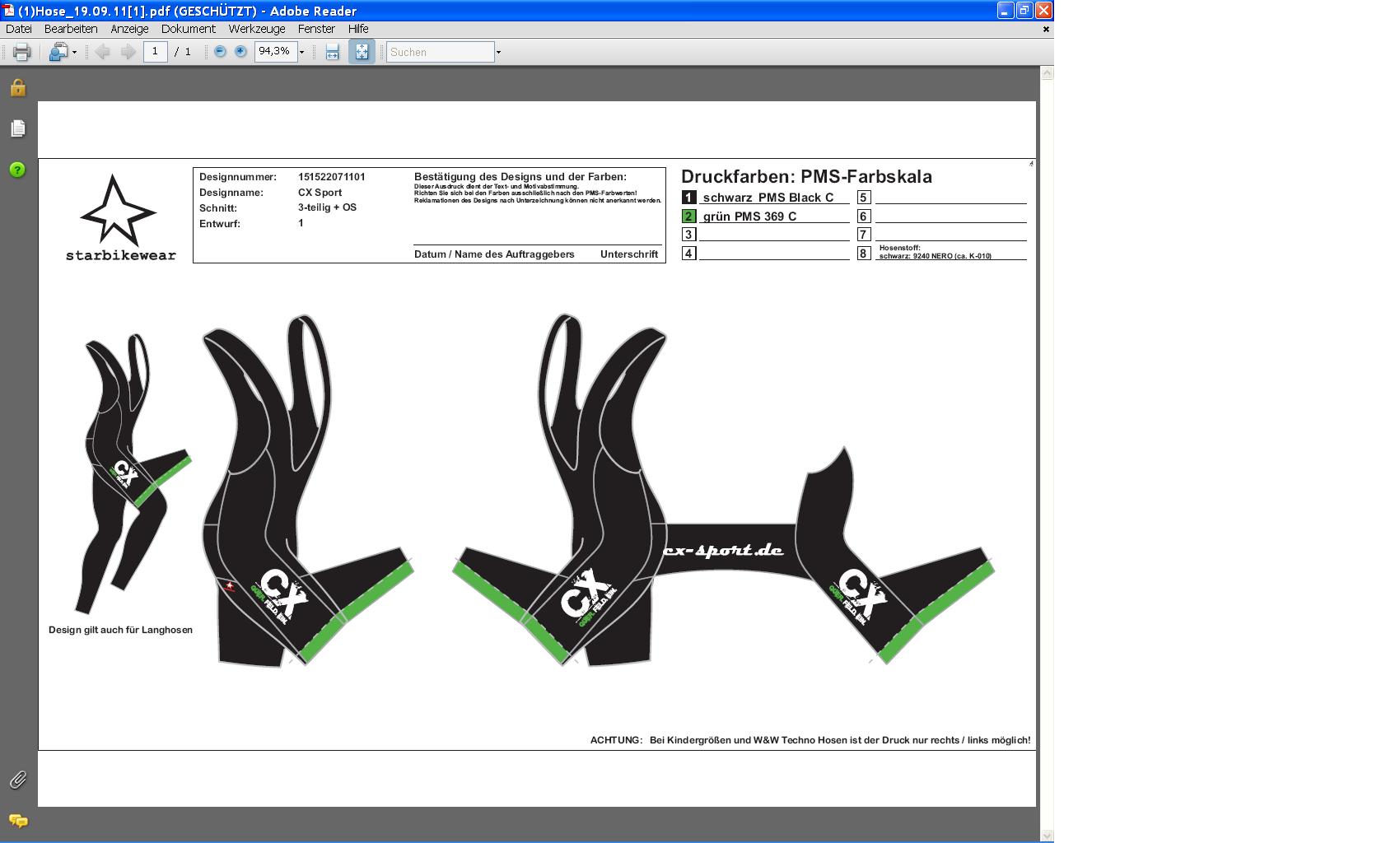 Hose cx sport.de
