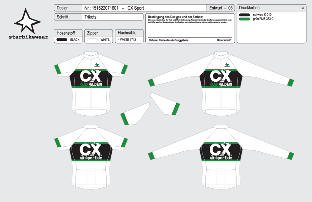 Oberteil CX 2016 white